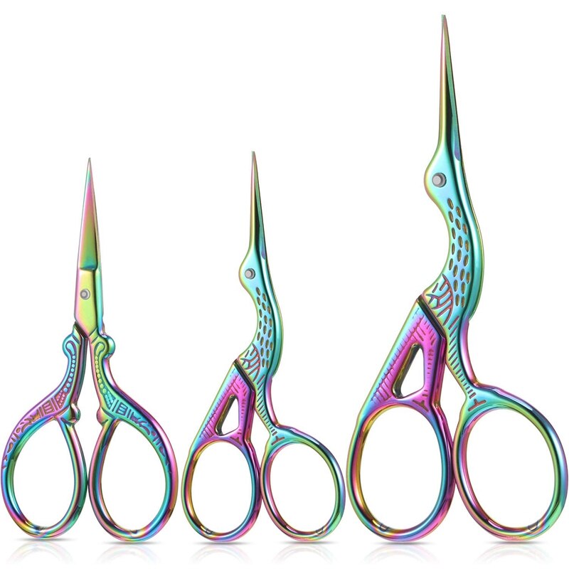 3Pcs Stork Scissors Stainless Steel Crane Sewing Scissors Embroidery Scissors Tailor Scissors Dressmaker Shears: Default Title