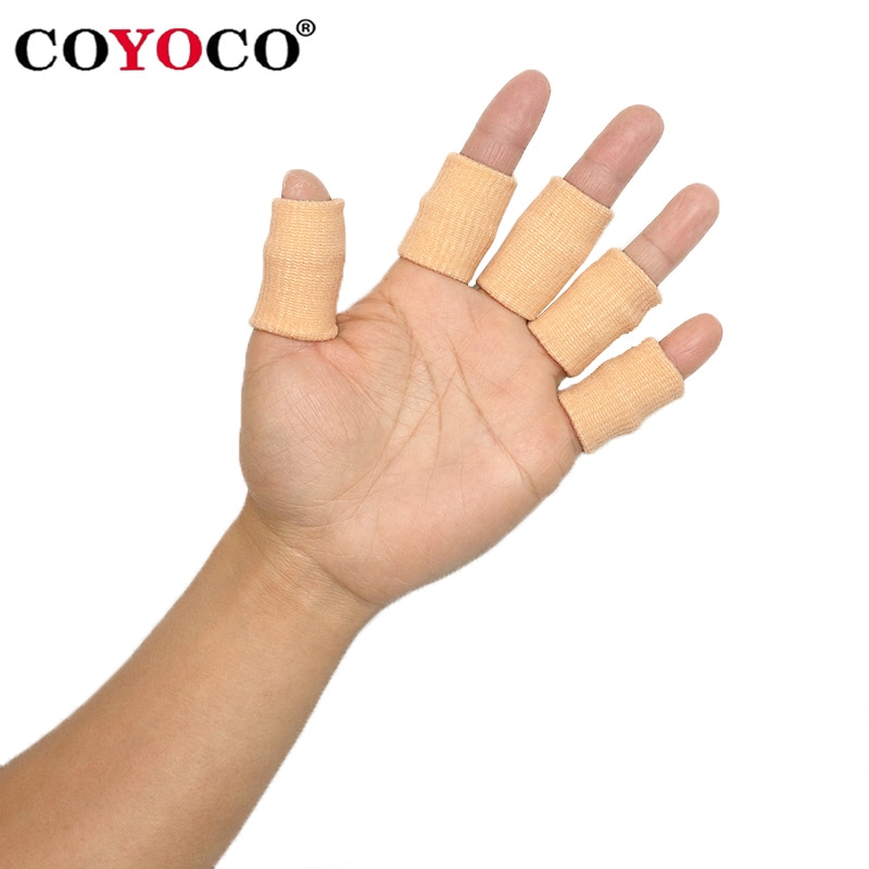 COYOCO Brand Finger Guard Volleyball Protect 10 Pcs Elastic Basketball Soccer Volleyball Finger Sports Protection Tools Blue
