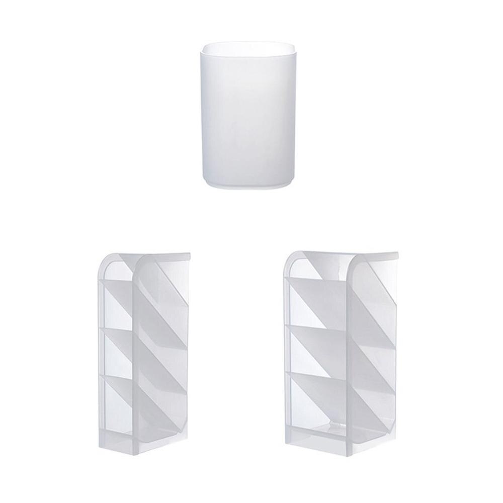 Desk Stationery Box Drawer Pen Holder office supplies Desktop Organizer Inclined Pen Holder Makeup Tool Stationery Organizer