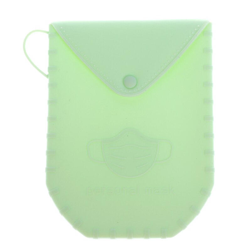 1Pc Draagbare Masker Clips Wegwerp Gezichtsmasker Storage Case Container Opvouwbare Recycling Masker Holder Tassen Artefact: MULTI