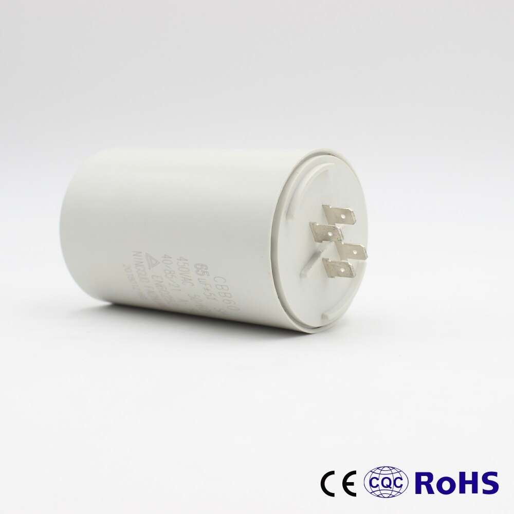 AC Motor Capacitor 450VAC 65uf AC Motor Run Capacitor