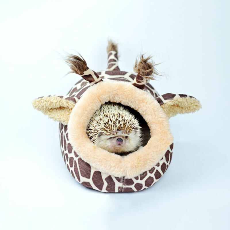 Maison pour animaux de compagnie, cochons d'inde, furets, hamsters, hérissons, lapins, rats hollandais, lit super chaud pour petits animaux: Xl / Girafe