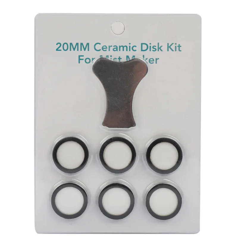 20mm Fogger Ultrasonic Ceramic Disc Sheet Atomizer Humidifier Accessories Replacement Ceramic Disk Kits for Fog Making Machine: Red