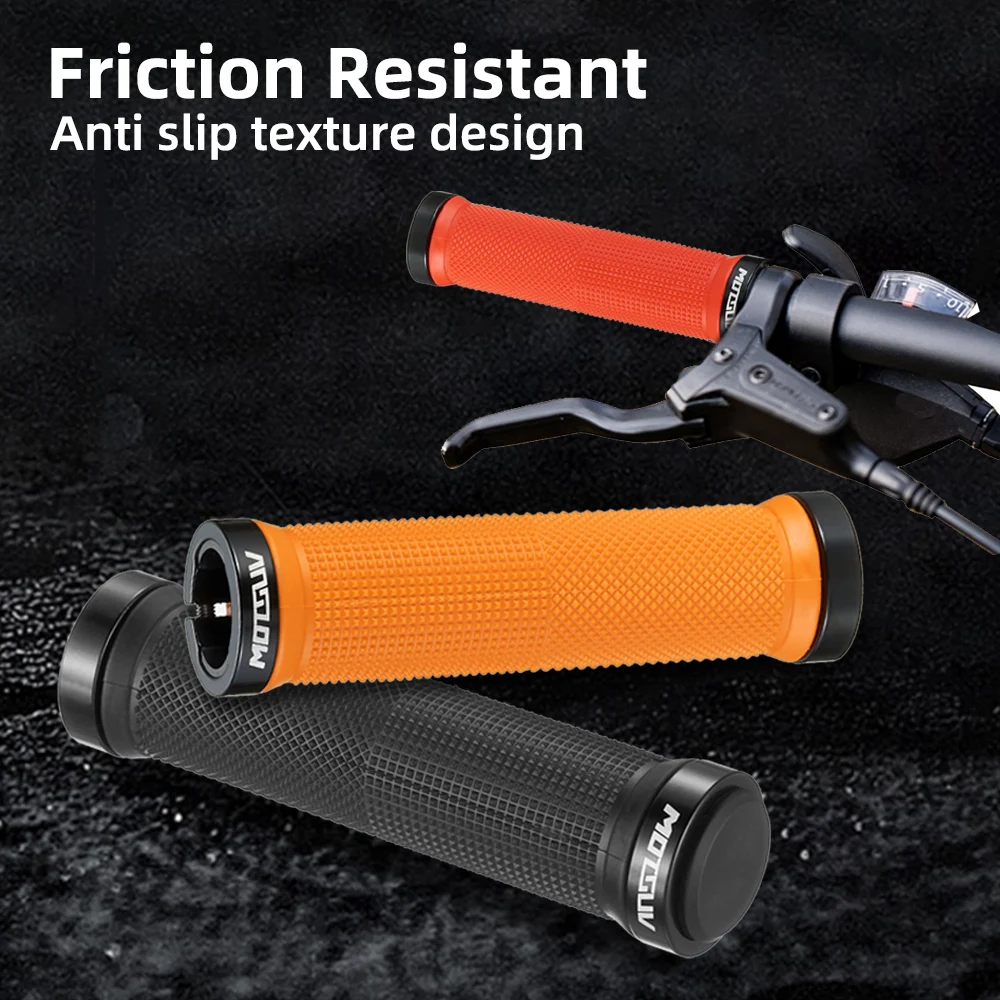 Cykelgreb mtb cykelhåndtag gummi skridsikre bilaterale lås cykling bmx håndtag cykler styrgreb