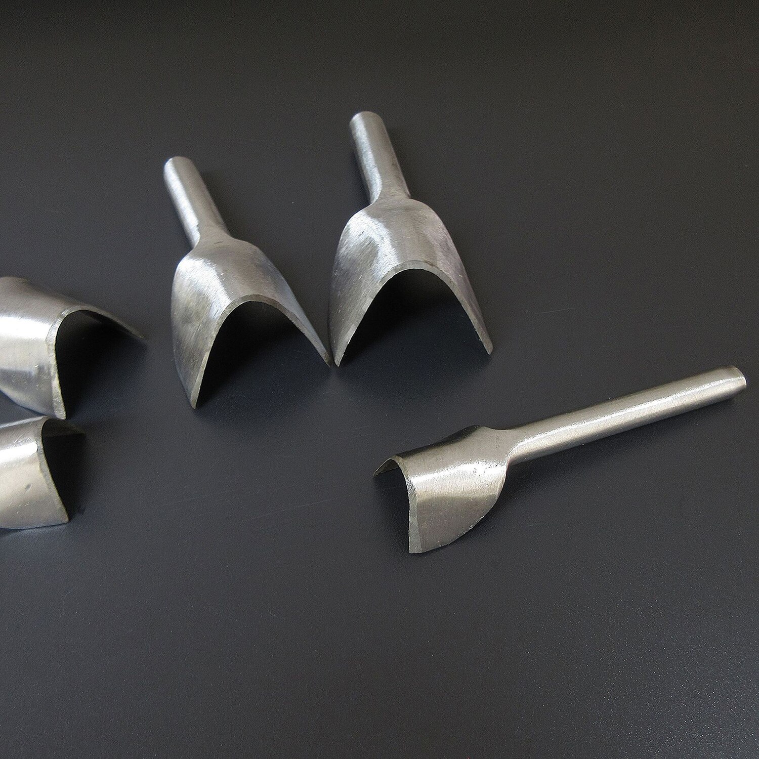 10-45mm V Shape Leather Craft Half-Round Cutter Punch Strap Belt Wallet End Tool Diamond Pricking Iron Leather Craft Metal