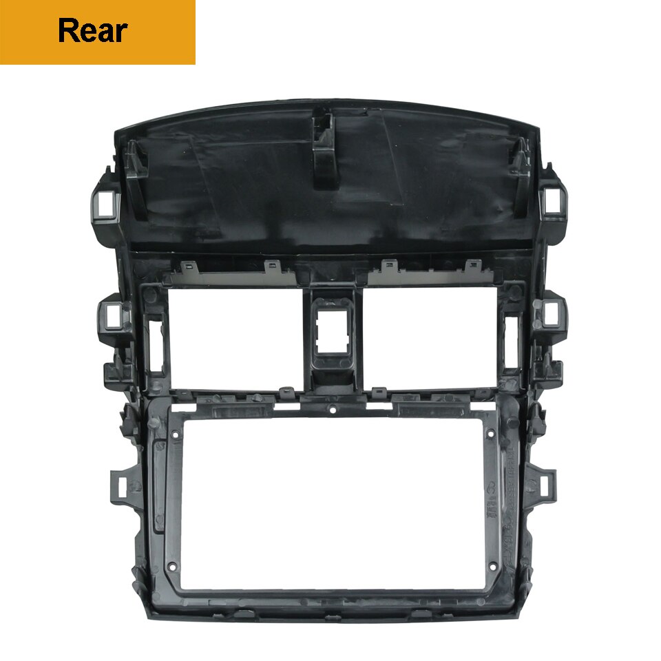 1/2Din DVD del coche de adaptador de conexión de audio Dash Trim Kits de Facia Panel 9 "para el Toyota Corolla Altis 09-13 doble Din reproductor de Radio