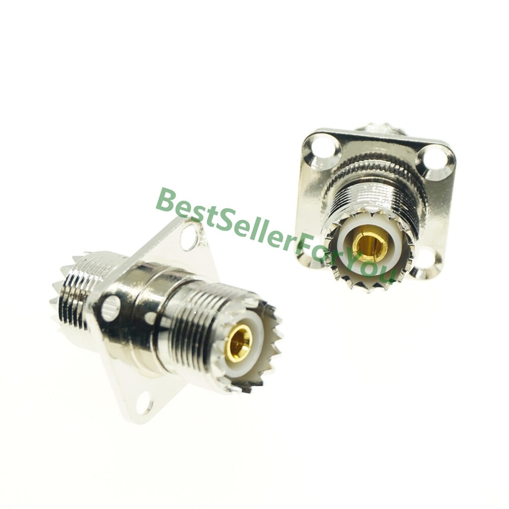 UHF Male Female To UHF Male Female PL259 TO SO239 RIGHT ANGLE 3 WAY RF Adapter Connector: UHF-KKF