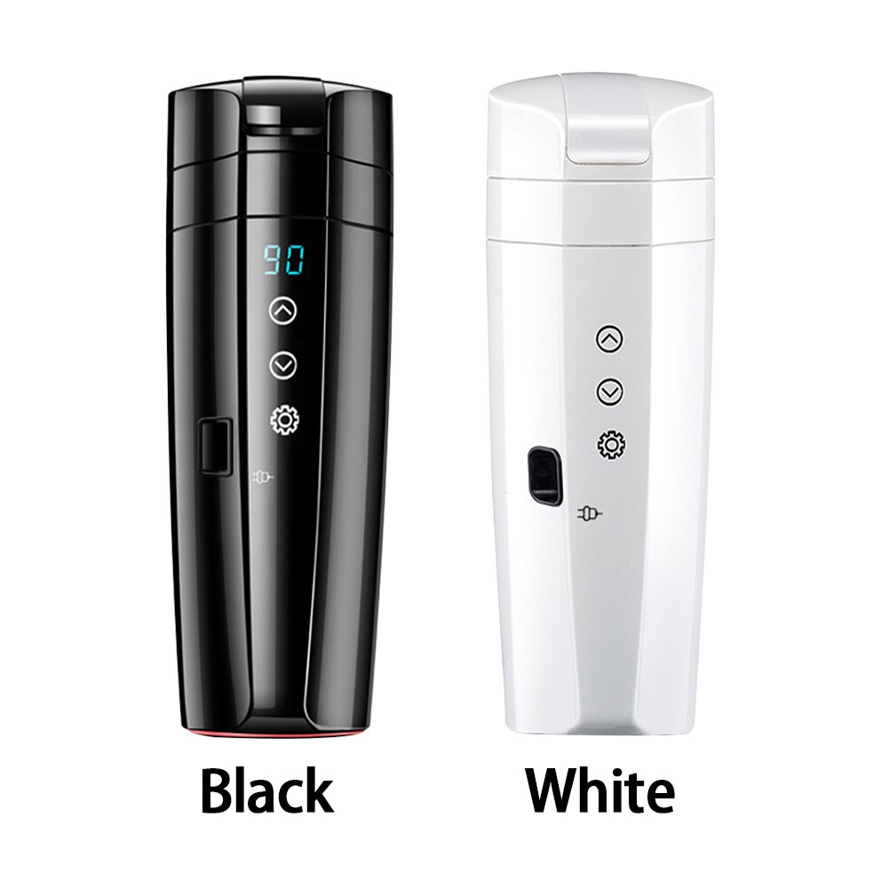 12v 24v vattenkokare intelligent bekväm vattenuppvärmning kokande kaffe isolering mugg bil elektrisk kopp universal digital display