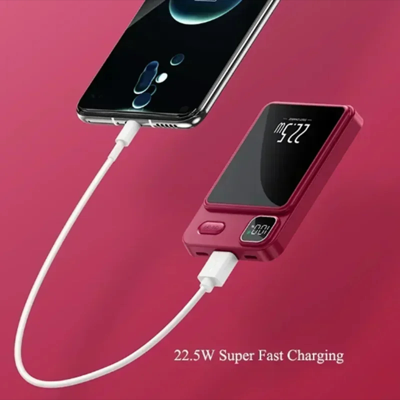 50000mAh Magnetic Wireless Charger Power Bank Mobile External Battery Super Fast Charging PowerBank For Android iPhone 15 16