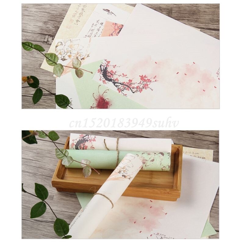 32pcs/Set Home Vintage Writing Letter Paper Retro Writing Stationery School Supplies