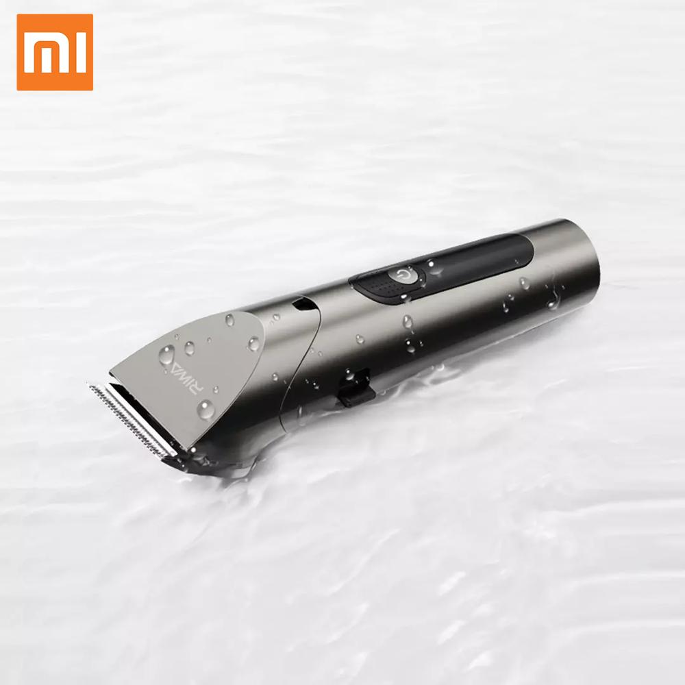 Xiaomi riwa hårklippare personlig elektrisk trimmer laddningsbart starkt stålskärhuvud med tvättbar led-skärm