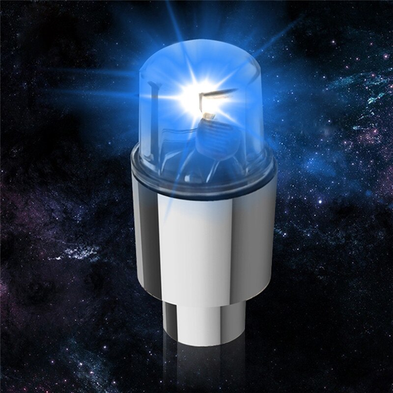 2 pièces LED voiture vélo roue pneu Valve bouchon anti-poussière a parlé Flash lumières voiture Valve tiges & bouchons accessoires