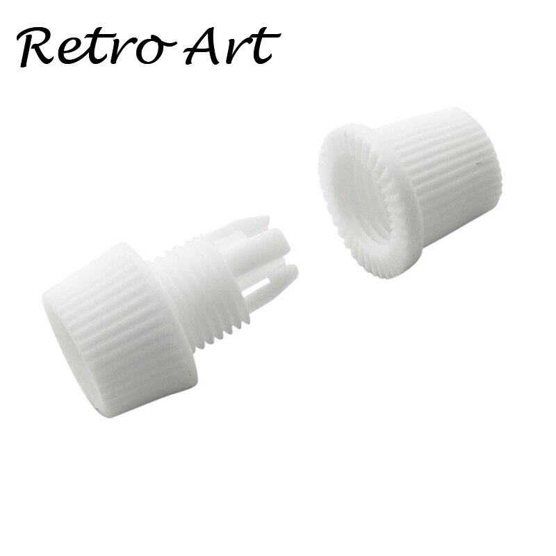 Threaded Cord grip plastic strain relief Wire Cap Lamps light Socket Cord Grip Strain Relief: 033-White