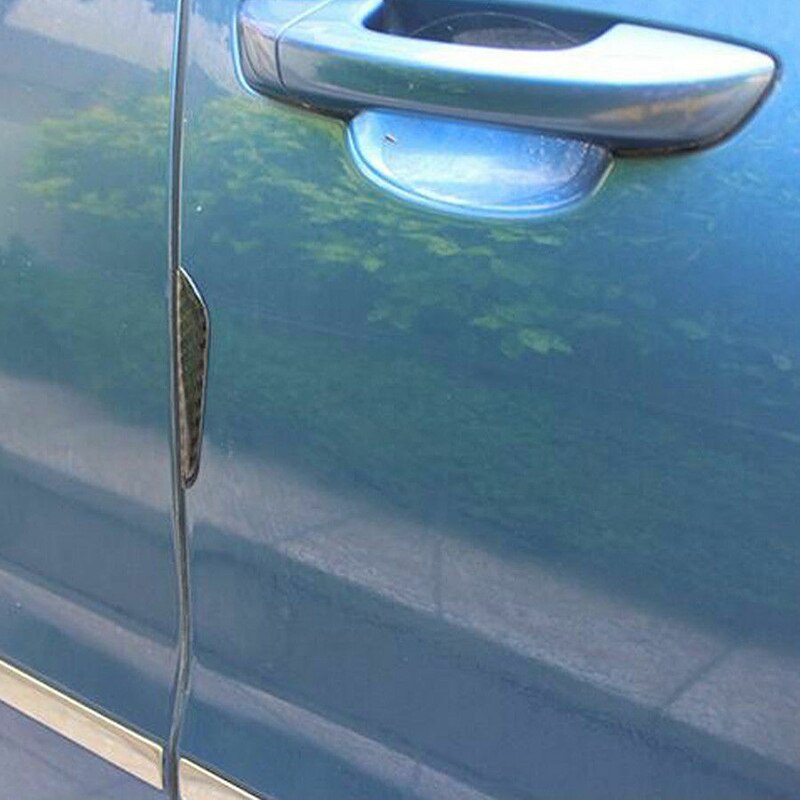 4xCarbon Fiber Car Door Edge Guard Strip Scratch Protector Anti-collision Trim Anti-rub Car Door Edge Guards Molding Protection