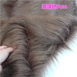 Vlakte Faux Fur 90mm zachte stapel ideaal voor Kleding, cosplay kleding gooit bont Stof 58 "Breed C5023: coffe 9cm pile