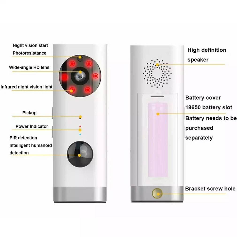 Rechargeable Battery Powered IP Camera Smart Home Indoor Security 1080P WIFI Camera Wide Angle Motion Detection