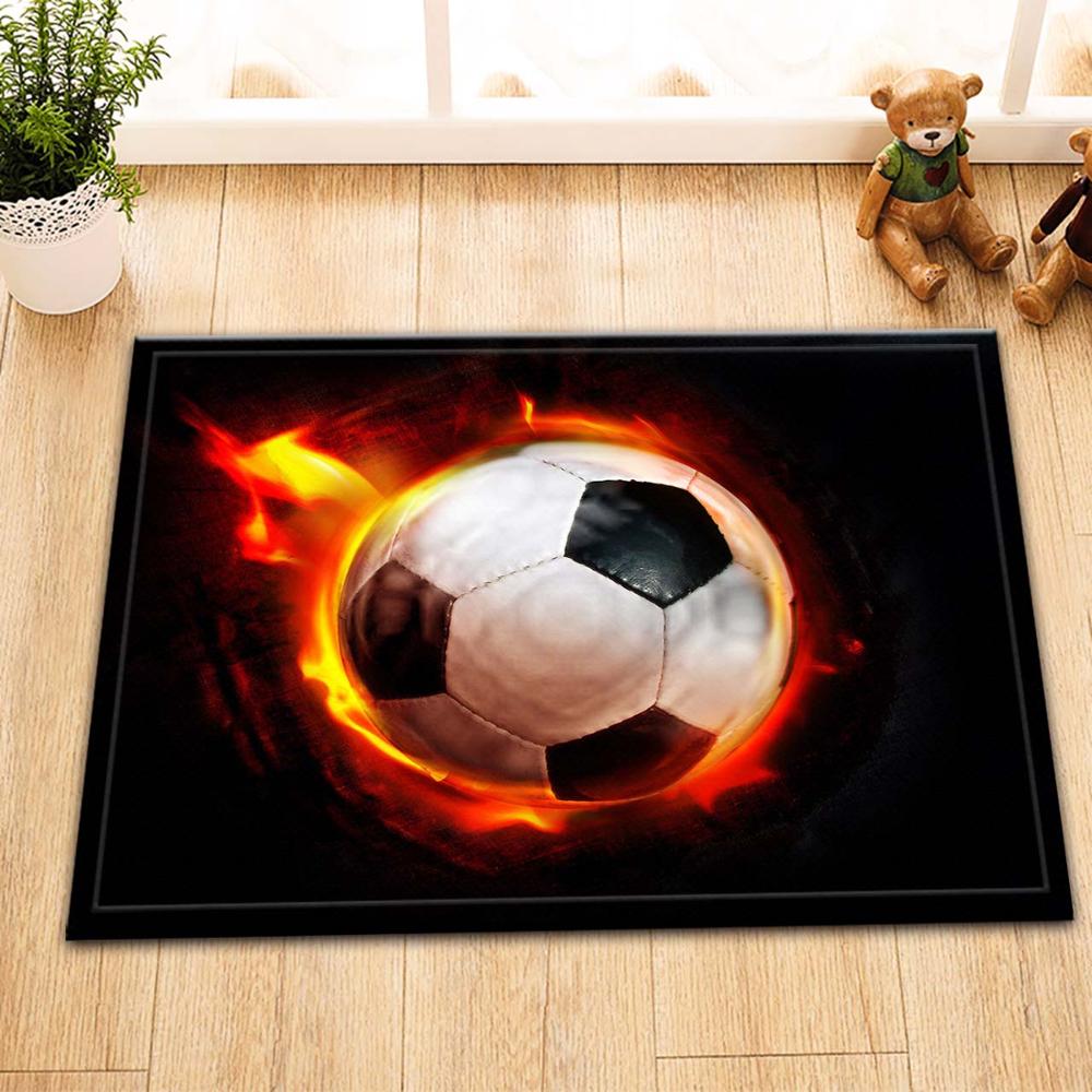 Lb 60*40 zachte witte zwarte voetbal blauwe vloermatten deurmatten slaapkamer tapijt vloerkleden voor woonkamer kinderkamer badkamer: 10731