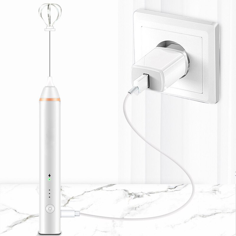 Kbxstart Draagbare Elektrische Melkopschuimer Mini Handheld Automatische Melkschuimers Voor Cappuccino Eiklopper Keuken Gereedschap