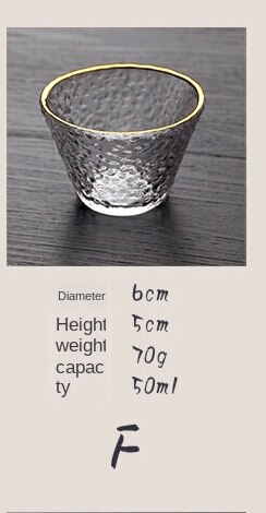 Nordisk tegning måke hamret varmebestandig glass restaurant restaurant hjemme whisky vodka glass japansk skyld kopp te kopp: F