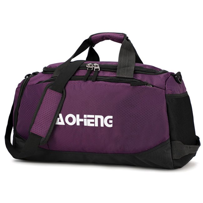 Reizen Sport Handtas Koffer Mannen Vrouwen Bagage Crossbody Tassen Casual Weekend Schoudertas Outdoor Sporttas Grote: Purple