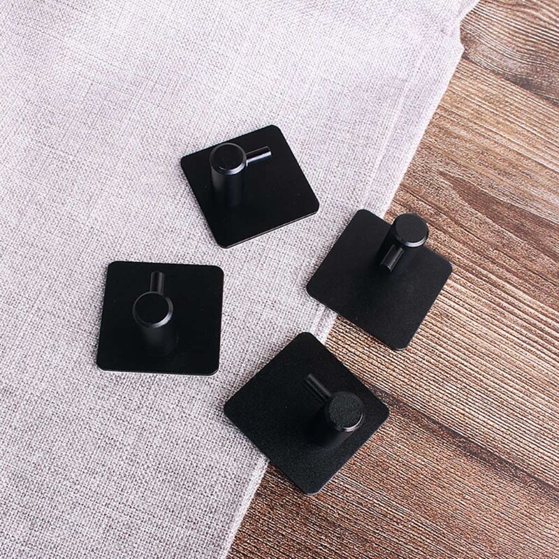 Auto-adhésif maison cuisine mur porte crochet porte-clés cuisine serviette cintre en aluminium M17D