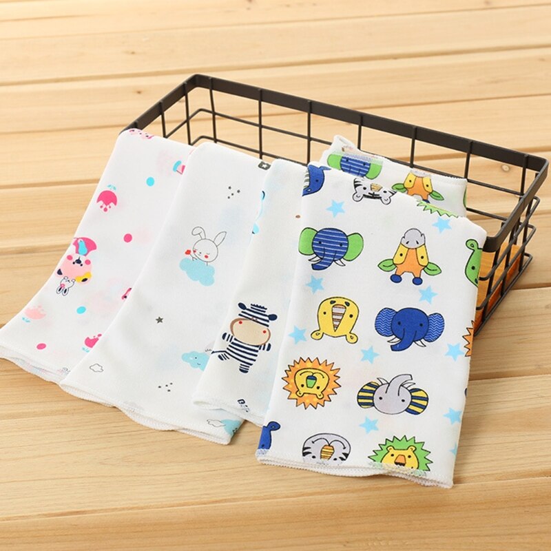 Noenname-null babyhandduk 25 x 25cm tunn blandning bomull mjuk torka mattvätt ansikte fyrkantig barn