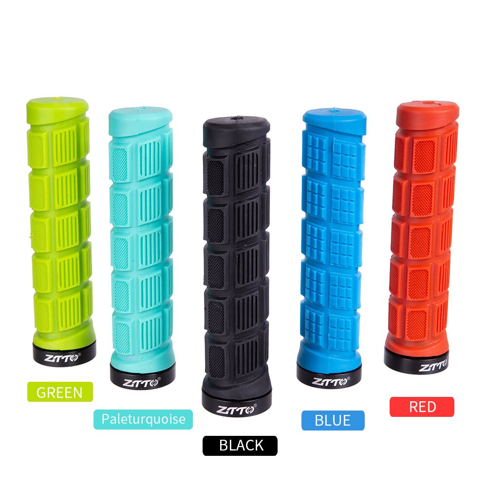 Bicycle Handle Cover Mountain Aluminum Alloy One Side Locking Rubber Handle Sleeve Cycling Equipment Lock Handle Grips