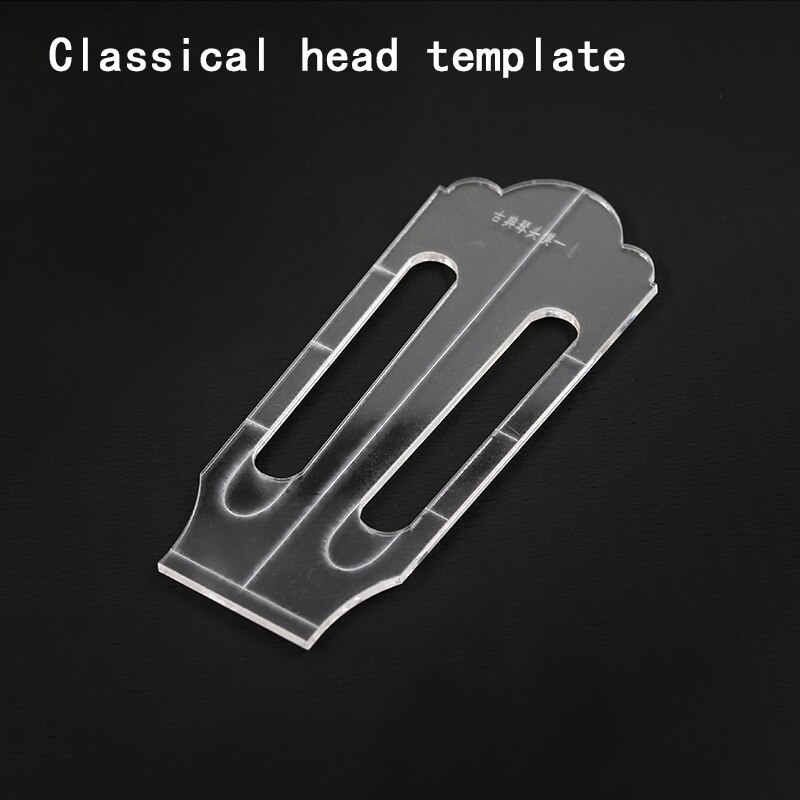 Famous Classical Guitar Head Template Shape Chord Knob Hole Site Making Tools Transparent Acrylic Template Guitar Making Mold: Classical template