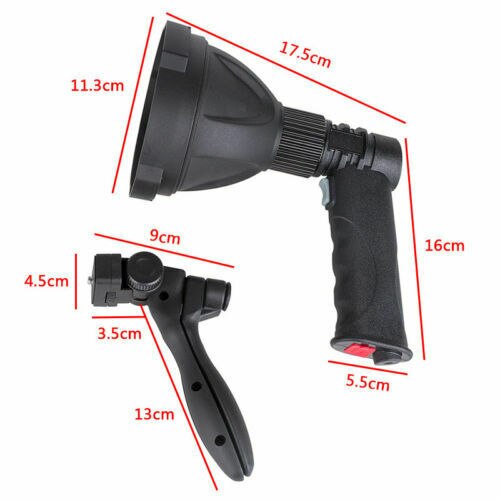 RV Camper Searchlight Flashlight Outdoor Camping LED Strong Light Rechargeable Spot Lamp Bracket 10W 2000LM L2 Universal