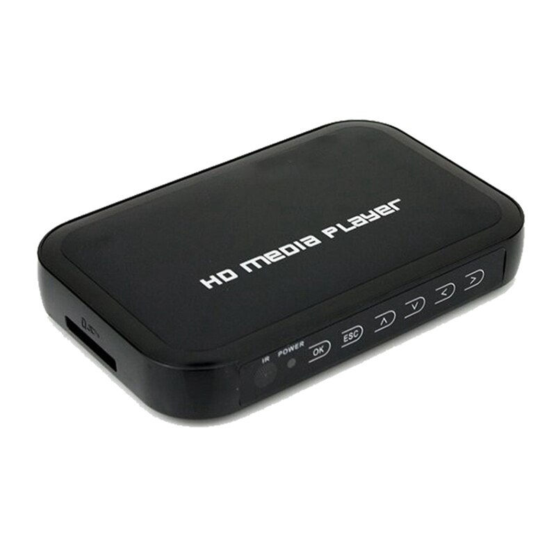 1080P Multimedia Player Full HD Media Player AV VGA HDMI Interface Multi-Language Multi-Function Video Player: US