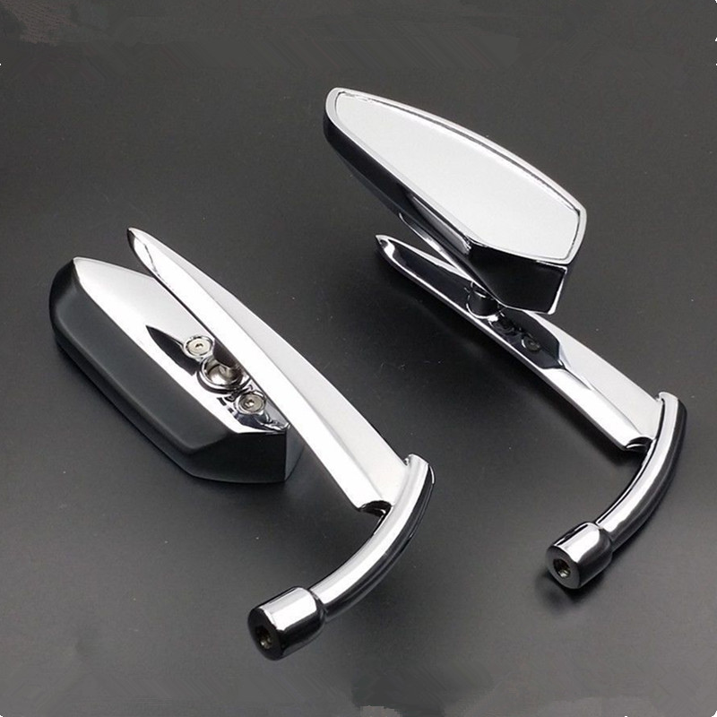 Espejos retrovisores universales personalizados para motocicleta, para Harley Sportster 1200, Iron 883, Dyna, Softail, Fatboy, Nightster, Roadster: chrome
