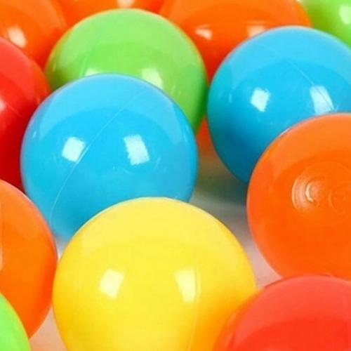 50 st baby färgglada mjuk plast vatten pool havsvåg boll utomhus roliga leksaker: 55 mm