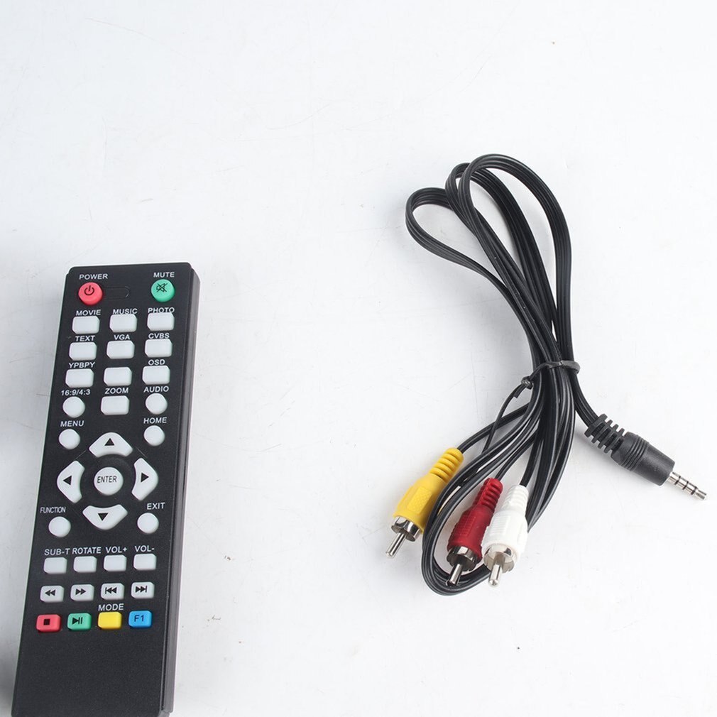 Mini lecteur multimédia Full HD Full HD, 1920x1080, HDMI, VGA, AV, USB, disque dur U, SD, SDHC, MMC, dernière carte F10, lecteur externe