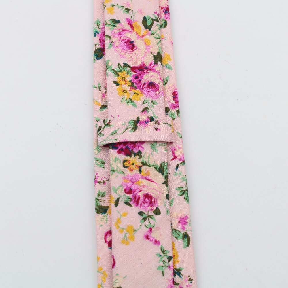 Bomull rose herre fargerike slips slips slips smal krysantemum slim mager cravate smale tykke slips 6cm