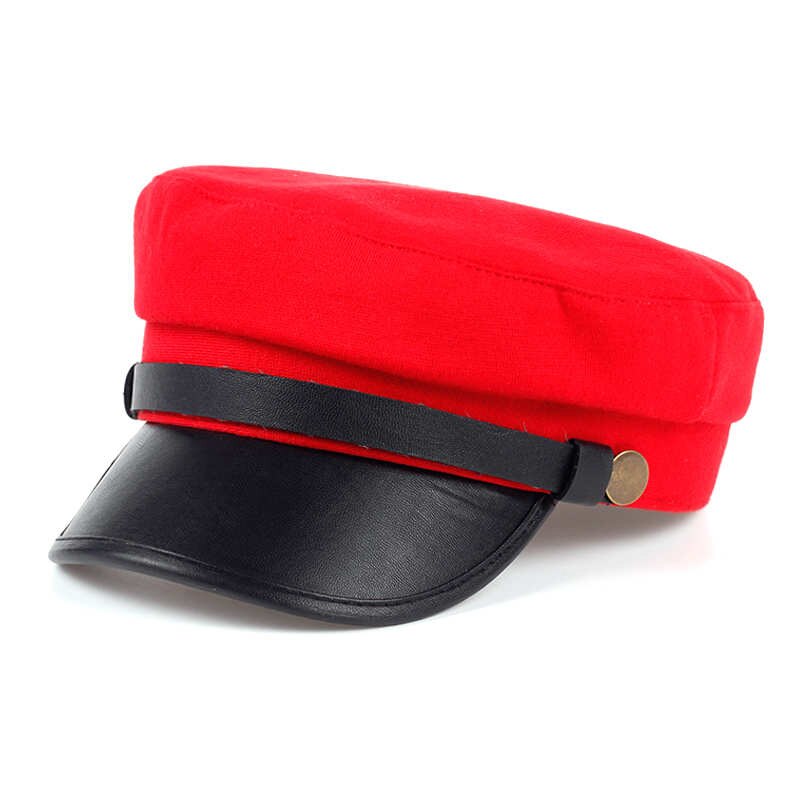 Sombrero hexagonal de estilo moderno para hombre y mujer, gorro Unisex de algodón de Color sólido, Boina de vaquero de , tela de doble capa: Red