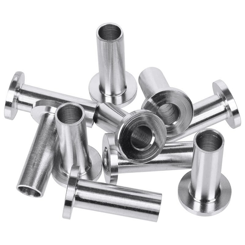 30 Pack T316 Stainless Steel Protector Sleeves for 1/8Inch Wire Rope Cable Railing DIY Balustrade with A Drill Bit