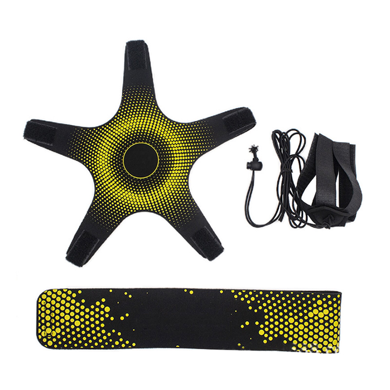 Football Training Belt Kick Practice Aid Sports Assistance Adjustable Sport Equipment Soccer Ball: Yellow