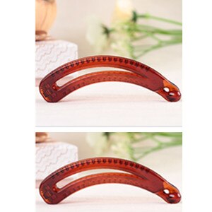 Een Stuk Fancyin Banaan Haar Clip Haar Claw pins 9 cm voor Vrouwen en Meisjes: Brown(2 pcs)