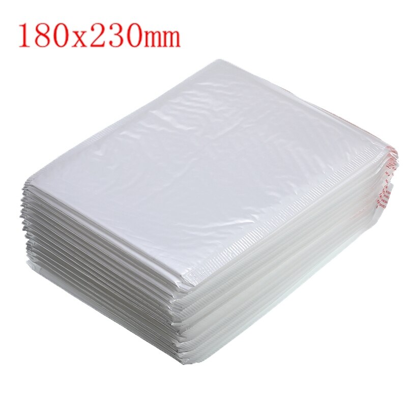 50 PCS/Lot White Foam Envelope Mailing Bag Different Specifications Bubble Mailers Padded Envelope Mailing Bag: 180x230mm