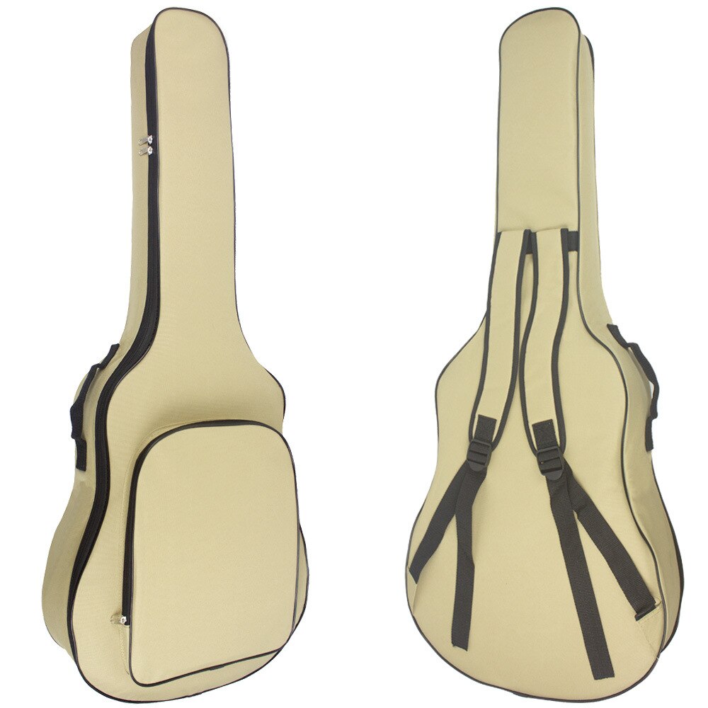 36/38 tommer klassisk guitar taske 40/41 tommer dobbelt skulderrem akustisk guitar rygsæk bomuld fortykkelse blødt betræk  xa846m