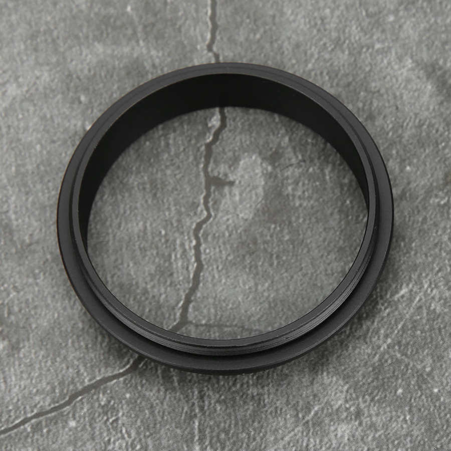 Adaptador macho a macho de M48-M48 de , anillo de aleación de aluminio negro, Paso de rosca de 48mm, accesorio de 0,75mm