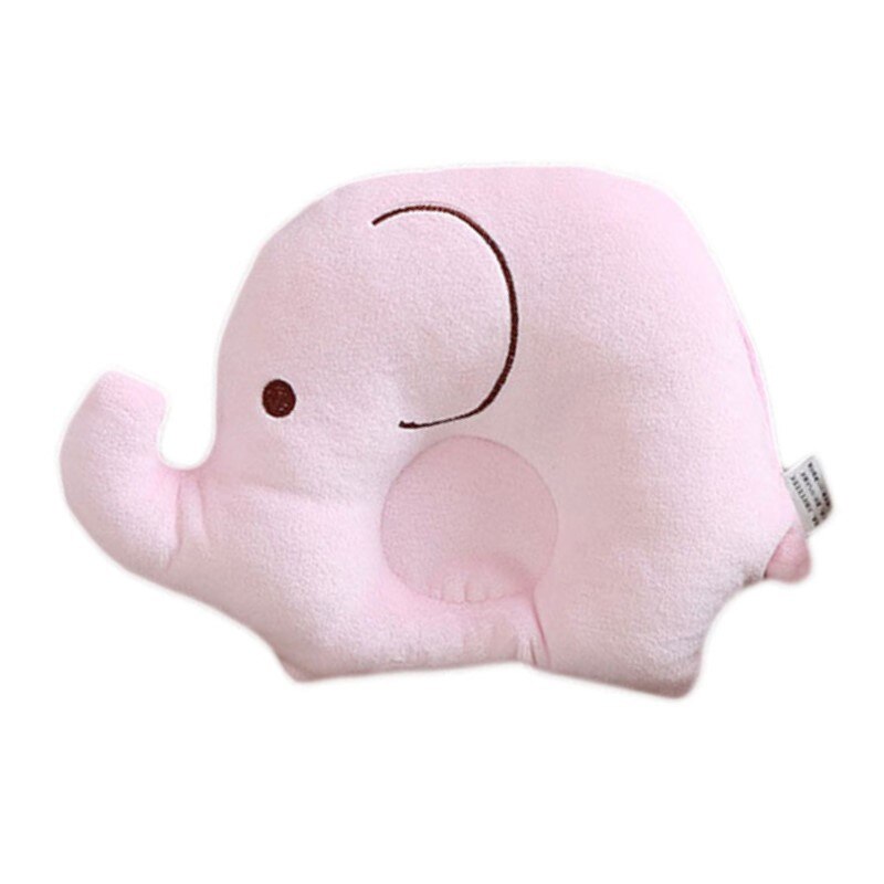 Leuke Elephent Vormige Baby Pillow Peuter Fluwelen Zachte Pasgeboren Vormgeven Kussens Infant Beddengoed Slapen Voorkomen Platte Kop Kussens: 01