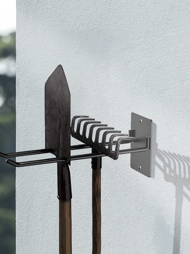 Vægkroge til værktøjsopbevaring haveredskabsophæng garageopbevaring kraftige vægkroge til stativ koste slanger skovl haveredskaber