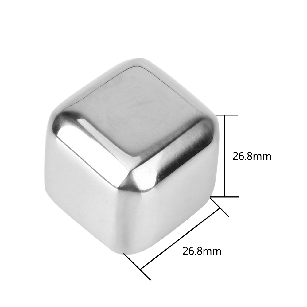 HILIFE Rvs Ice Cubes Bier Drinken Quick Bevroren Ijs Steen Herbruikbare Chilling Stones voor Whiskey Wijn Rode Wijn Koelers