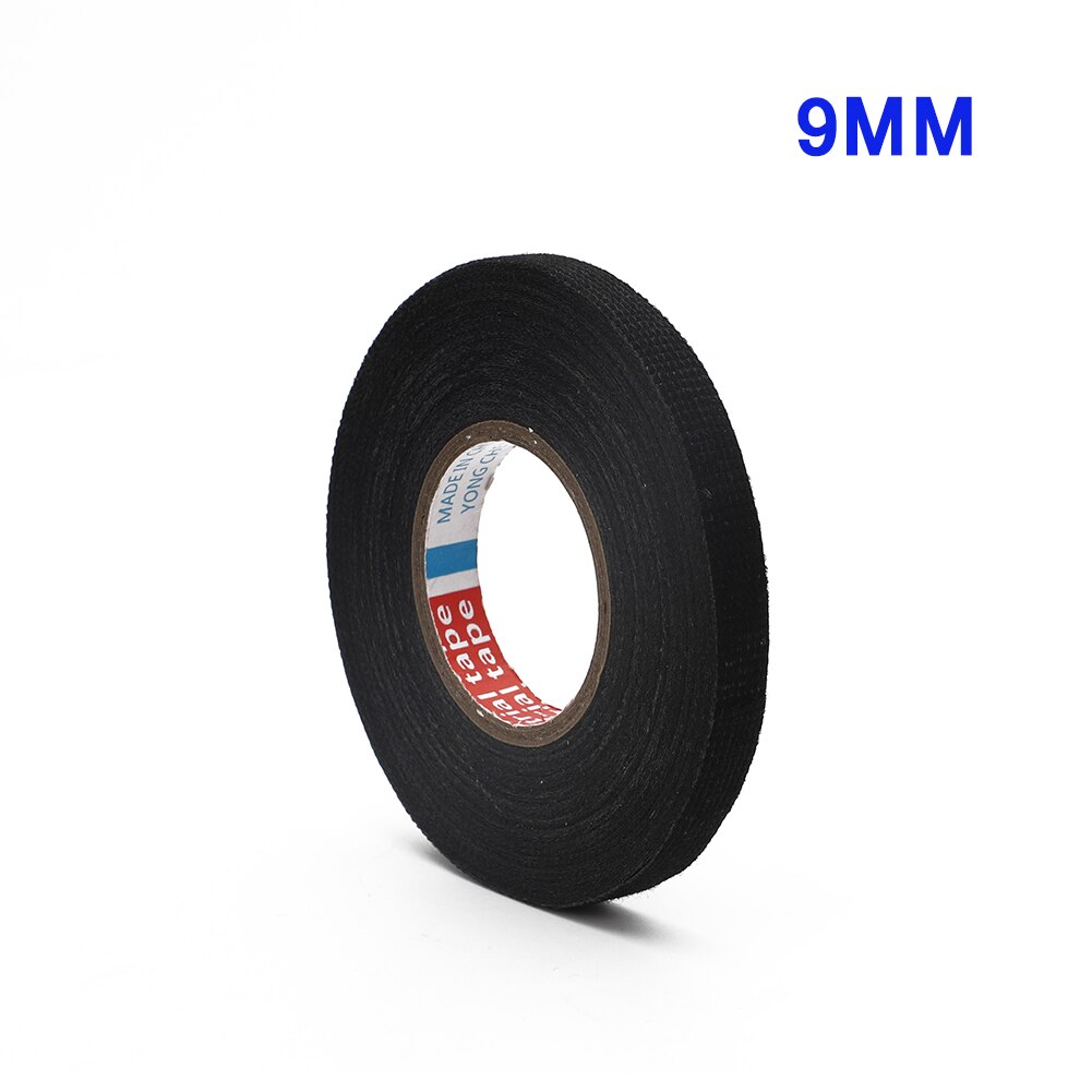 Cinta ignífuga resistente al calor para coche, arnés de cableado de 15M, adhesivo de tela, protector de telar, cintas ignífugas: 9 MM
