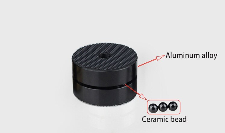 HiFi Audio Speaker Stand Foot Pad Anti-shock Absorber Spike Isolation Feet For Amplifier Preamp DAC Speaker Vinyl Record Player: 4 pcs / Black Ceramic bead