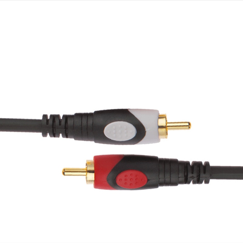 RCA Cable 2RCA Male To 2RCA Male Audio Video Cable Gold-Plated Plug AUX Splitter for Amplifier CD Soundbox DVD TV Line YS-244