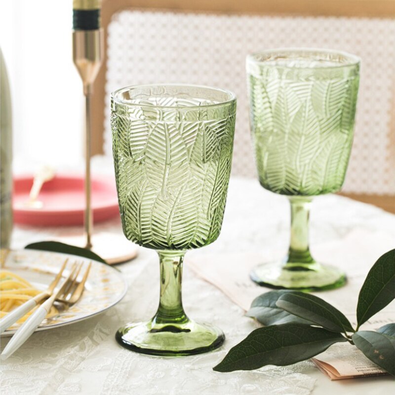 300ml retro vinglass kopper rav lettelse drikker fruktjuice bryllupsfest champagne kopp vin glass beger