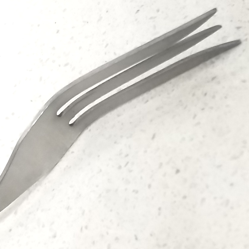 Miu Frankreich Scharf 10-Zoll Oma Gabel, Oma GABEL Edelstahl 3 Zinke Holz Griff Fleisch Kochen Utensil-Kleine