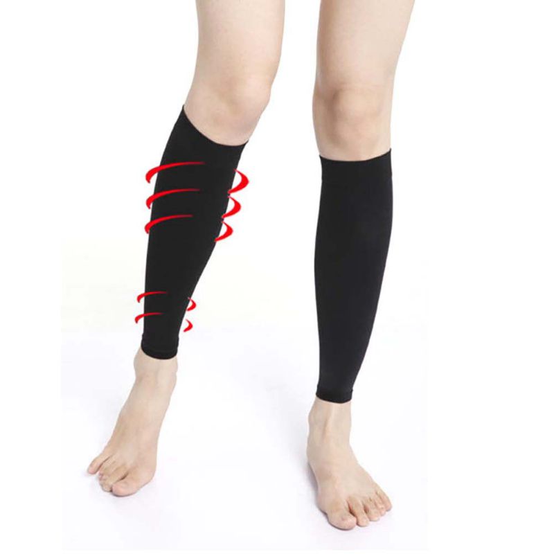 1 Pair Relieve Leg Calf Sleeve Varicose Vein Circulation Compression Elastic Stocking Leg Support For Womens 20-30 mm RE3